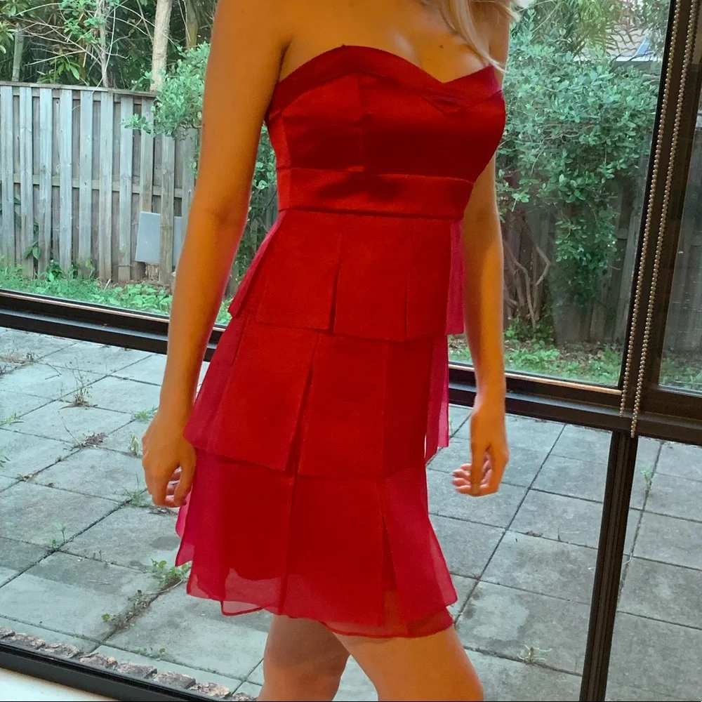 Hot Pink Party Cocktail Dress - Picture 1 of 4